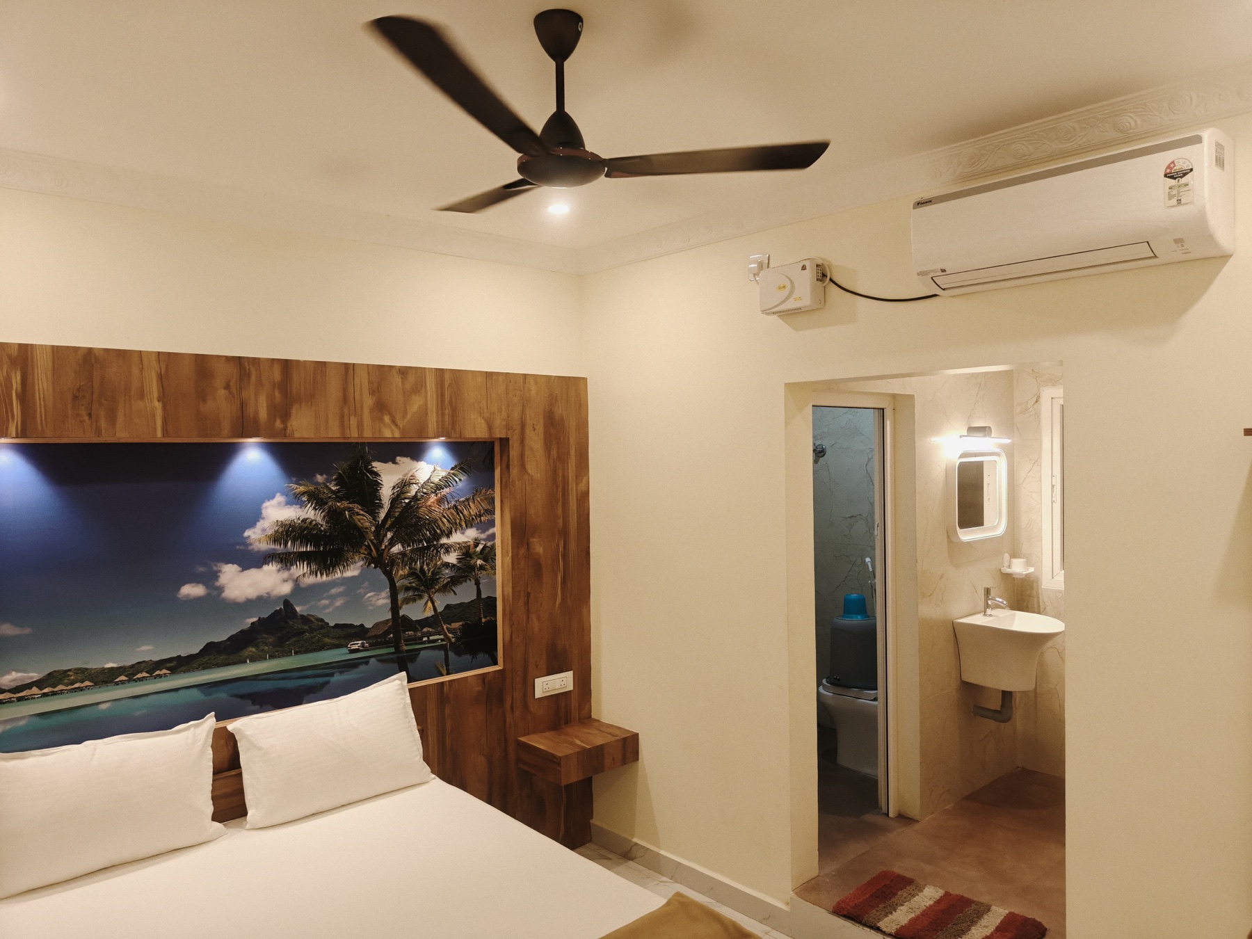 Executive double room with attached bathroom at Sri Valli Residency